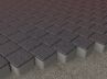 Тротуарная плитка «Квадрат» бурый гранит 100x100x60
